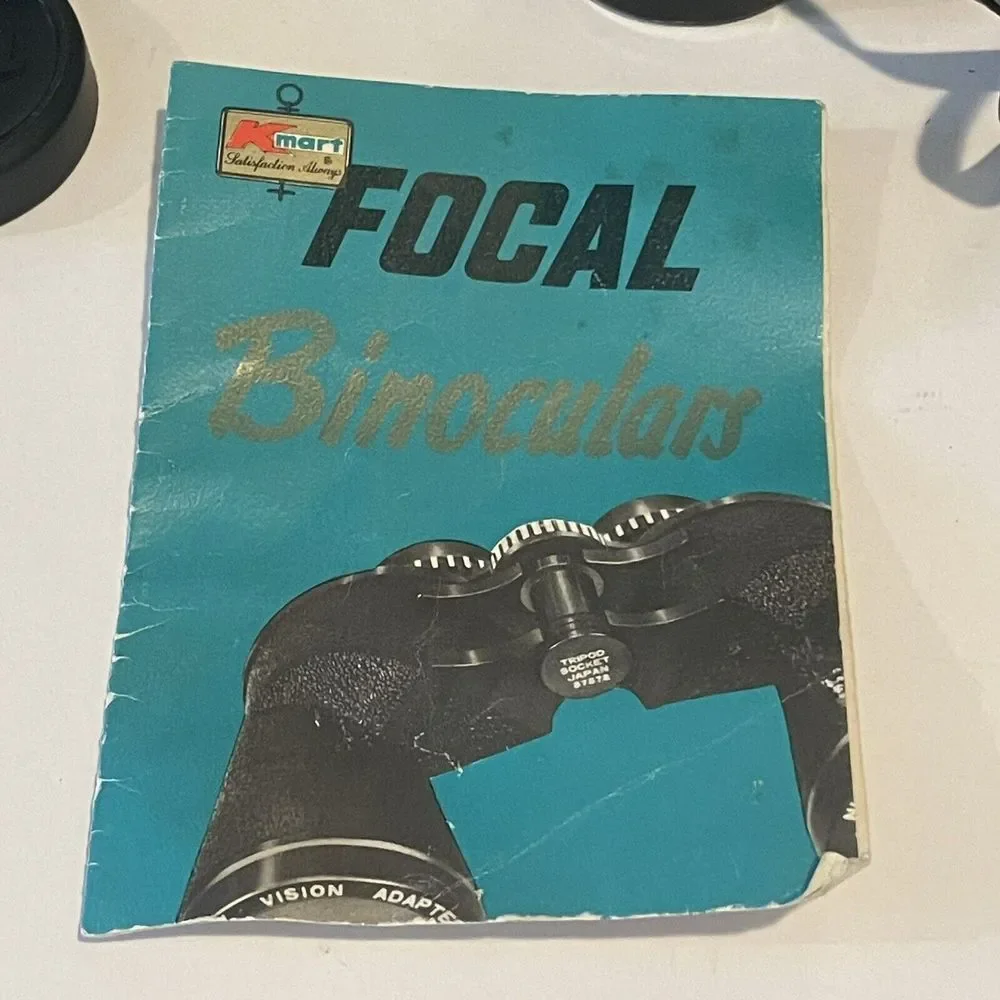 Vintage Kmart Focal Binoculars 7x35 ZWCF10 Wide‎ Angle Box Case Manual